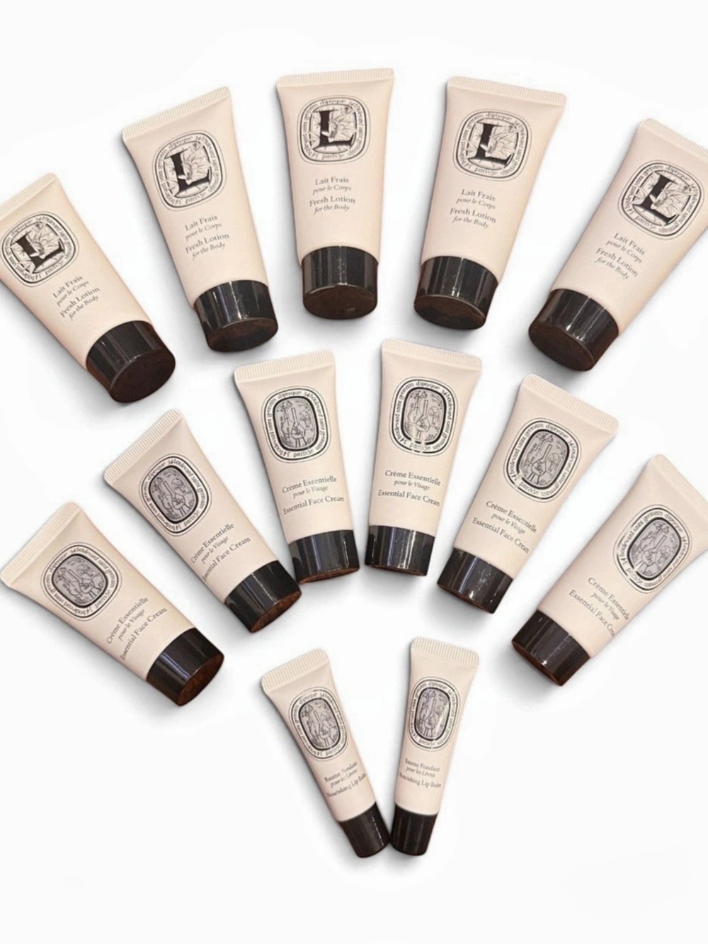 Diptyque Travel Amenity Skincare Lot Face Cream & Lotion Set